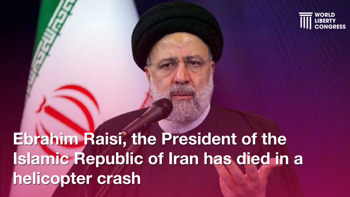 Ebrahim Raisi, the President of the Islamic Republic of Iran known as “The Butcher of Tehran” for his brutal crackdown on dissent and human rights abuses, has died in a helicopter crash in northwestern Iran on May 19, 2024. The crash also claimed the lives of Foreign Minister