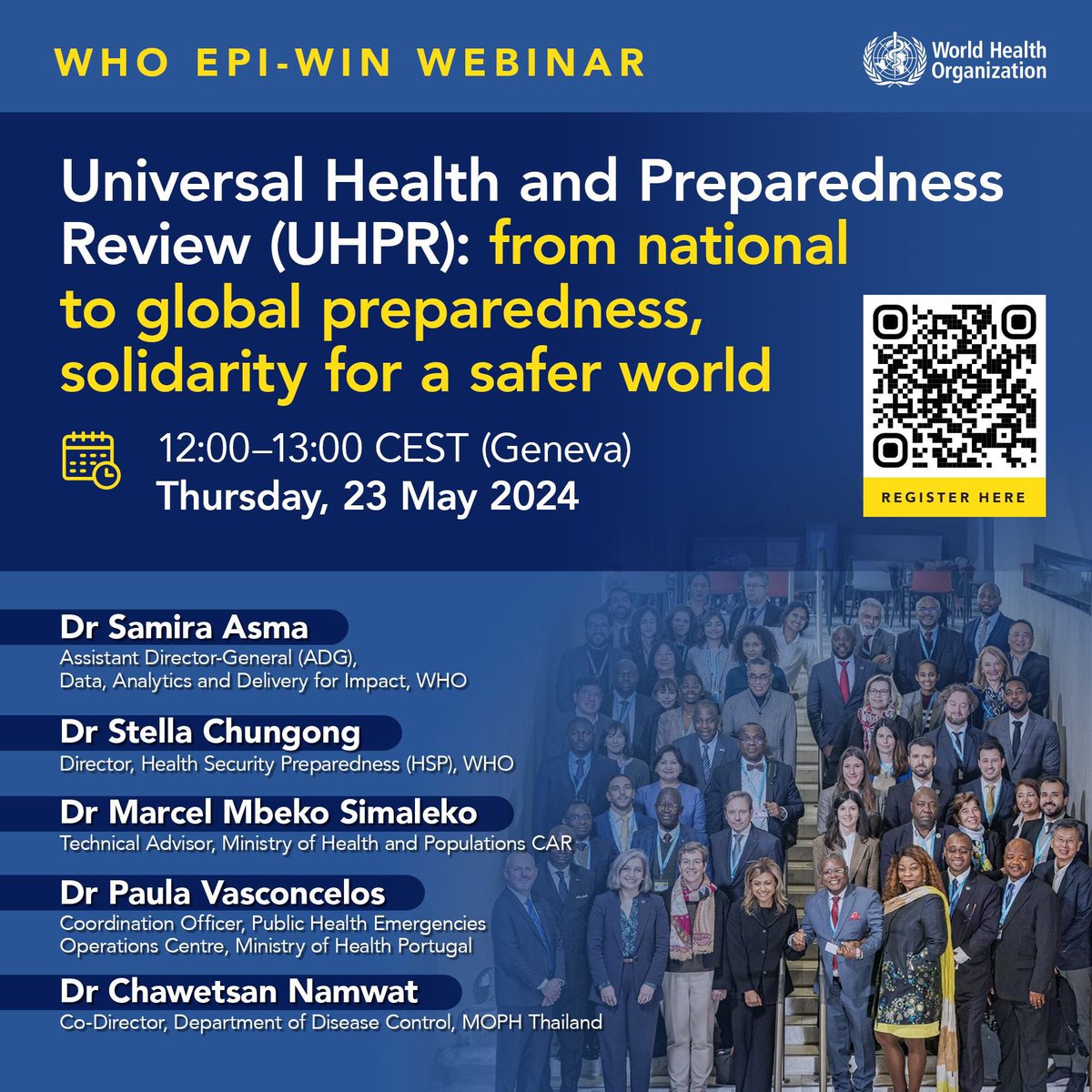 Managing emergencies &/or epidemics go beyond ministries of health! It takes work across sectors + leadership from the highest levels. So what did #Portugal #CAR #Thailand do + what role can #UHPR play? Join @WHO public webinar 23 May 2024 1200-1300 CET: lnkd.in/egumgs8A