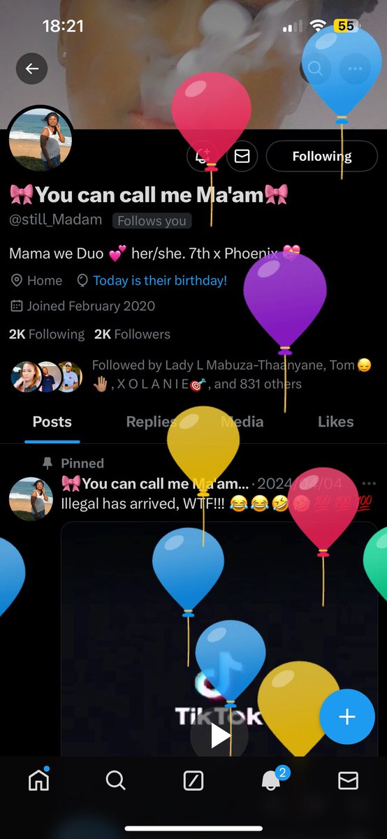 I hope you had a great day. Happy birthday to you @still_Madam 🥳🥳🥳🥳🎂🎂🎂🎂🍾🍾🍾🍾🍾🍾