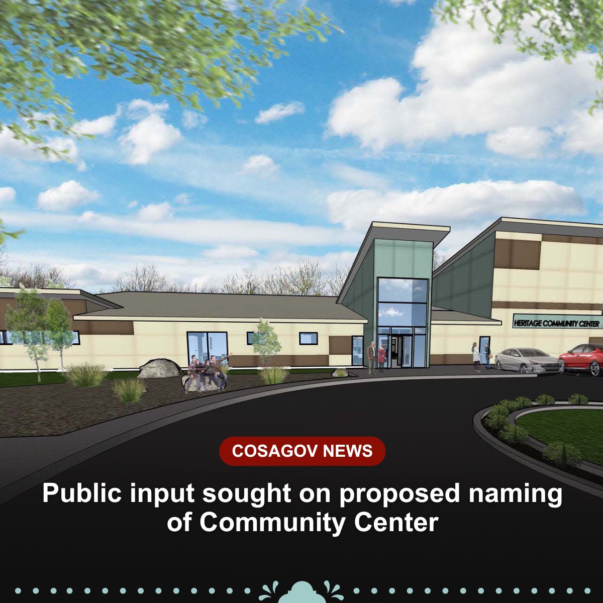 The City of San Antonio’s Department of Human Services is accepting public input on the proposed naming of the new Community & Senior Center in Heritage Park. For more info: ow.ly/6ChC50RNFQi