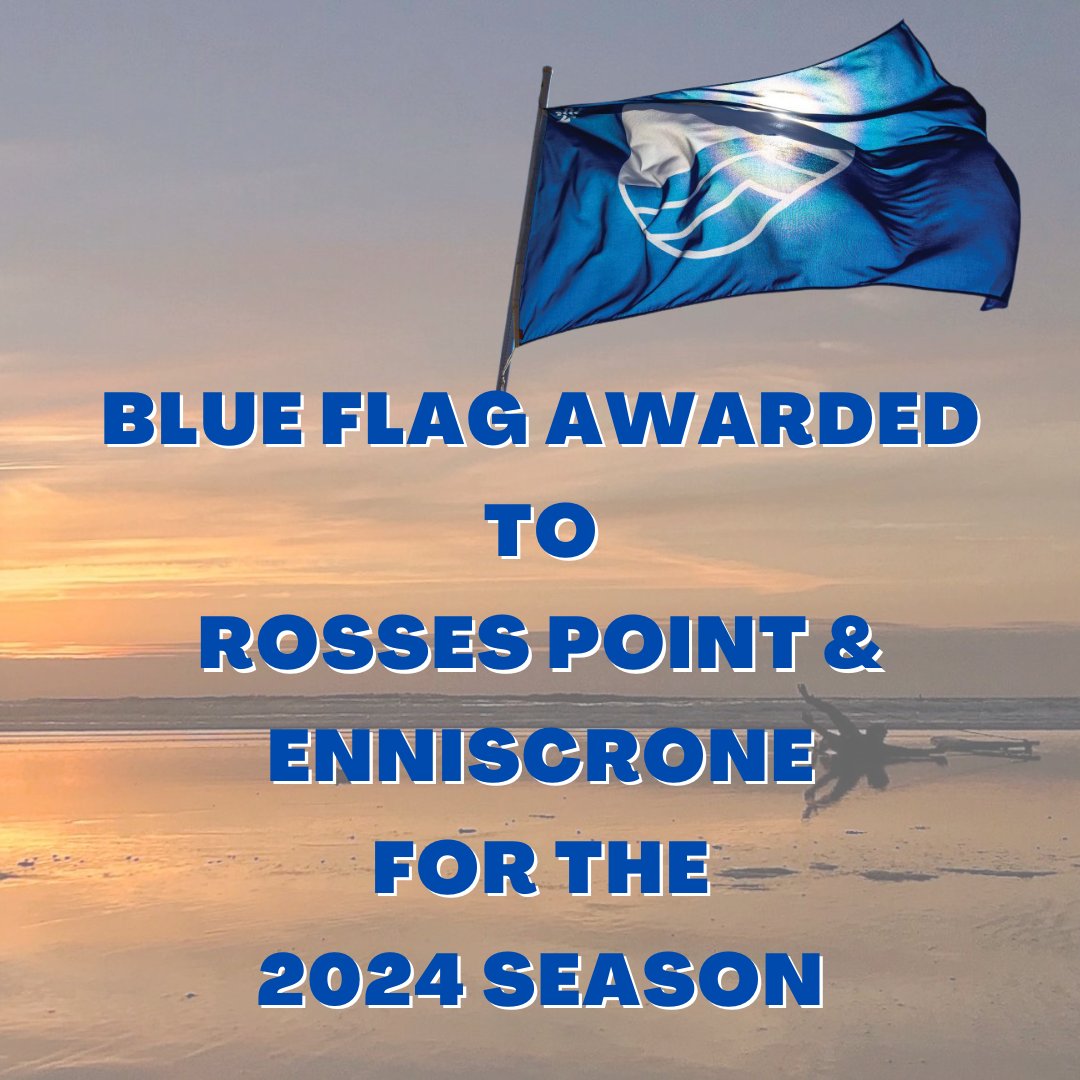 It was announced earlier today that Rosses Point & Enniscrone have been awarded Blue flag status & Green Coast Awards for the 2024 season. Dunmoran Strand and Streedagh Beach have been awarded Green Coast Awards for 2024. @sligo @sligoweekender @sligochampion @oceanfmireland