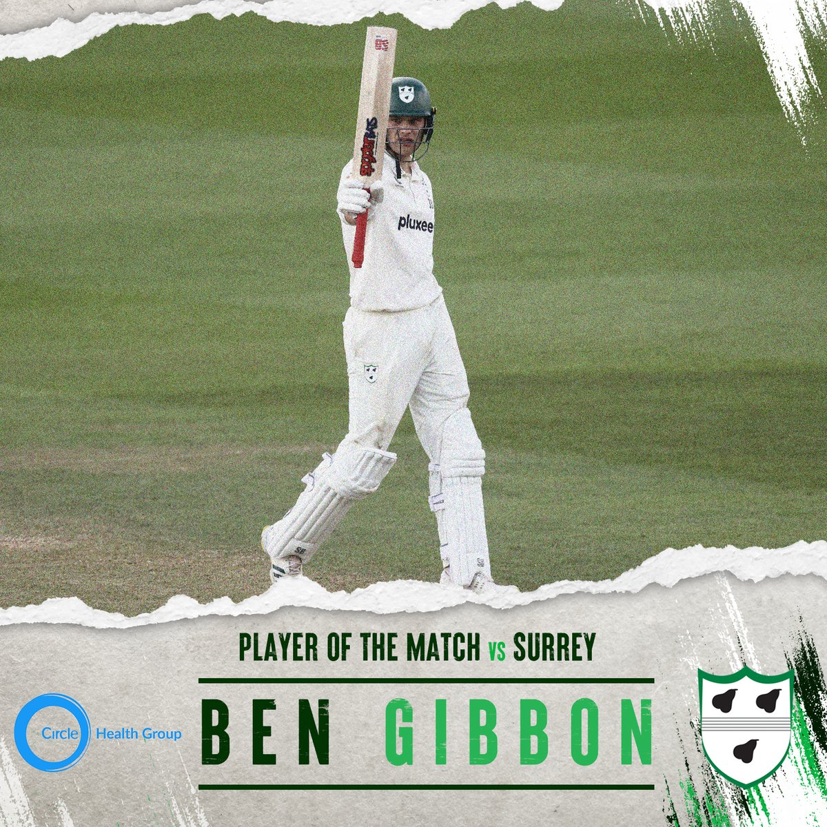 You voted Ben Gibbon as @circlehealthgrp Player of the Match against Surrey 🏅