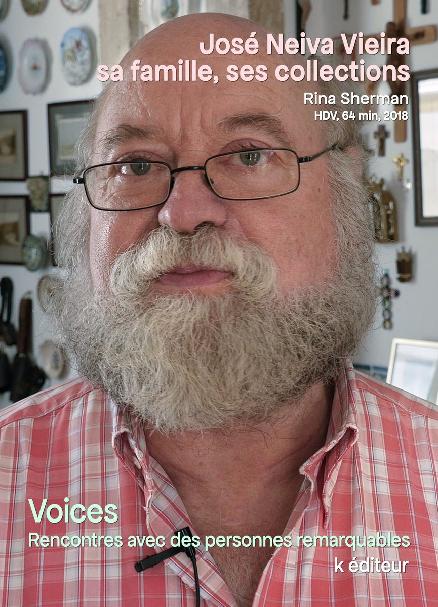 José Neiva Vieira, sa famille, ses collections / Rina Sherman
VOICES rencontres avec des personnes remarquables
HD, couleurs, 71 min, 2018
kediteur.com/produit/jose-n…
José  António Neiva Vieira, ingénieur forestier et un homme de curiosité, en conversation avec Rina Sherman.