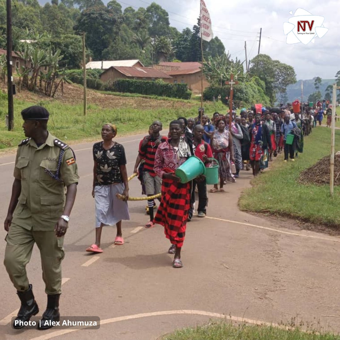 130 pilgrims from Kisoro District have this afternoon reached Kabale  Town, where they will rest and prepare for the next leg of their journey tomorrow morning.  Despite the long and tiring walk, their leader, Mr. Alfonsiano Biraho,  has told NTV that everyone is still strong and