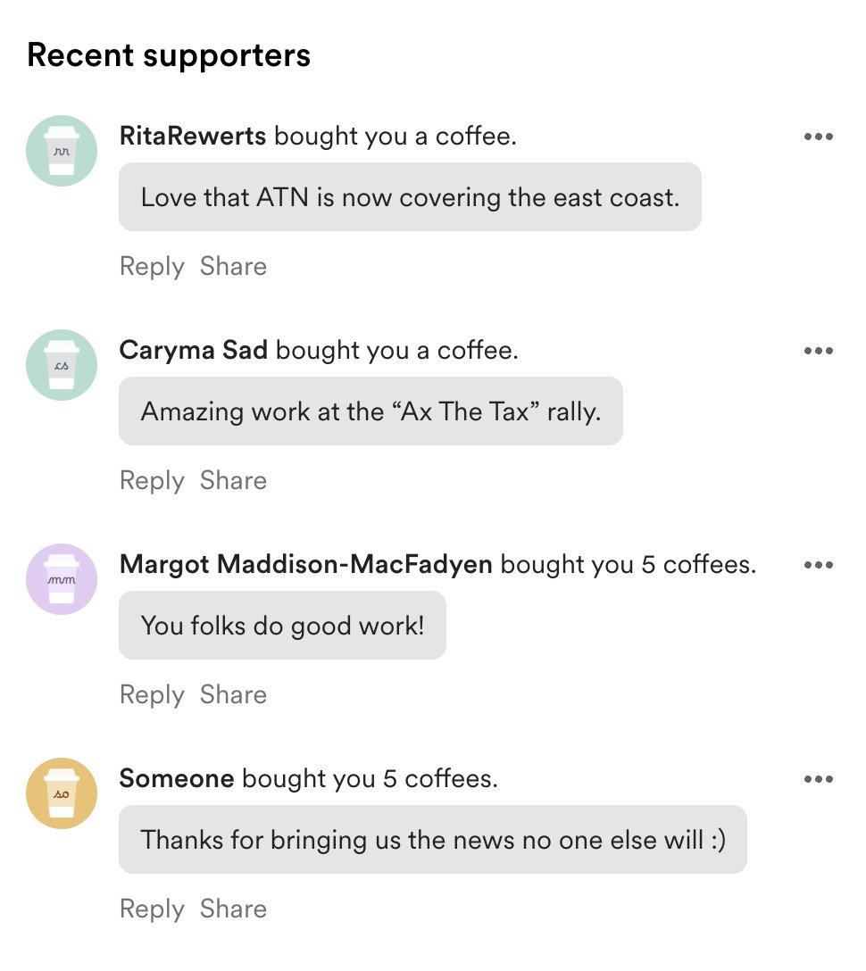 A BIG thanks for the support so far! Help us continue our coverage: buymeacoffee.com/atnreports