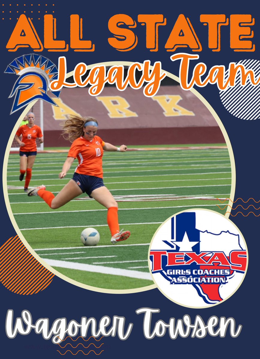 ⭐️All State ⭐️ 🎉Congratulations to 🎓Wagoner Towsen for being named Texas Girls Coaching Association All State LEGACY Team ❕ @JHamon17 @kfinnesand @AustinTGCA @7LSpartanNation