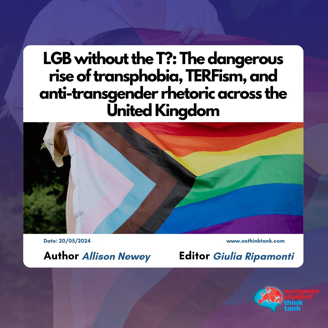 🇬🇧Although the rise in transphobic rhetoric is consistent across many Western democracies, the United Kingdom has experienced an unprecedented wave of transphobia in both the public and private sectors. 🔗Read more: esthinktank.com/2024/05/20/lgb…