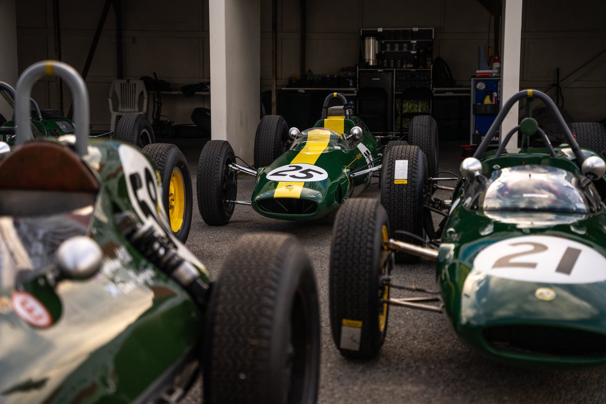 A real historic gathering of #Lotus #F1 cars! Which generation has always been your favourite? So many greats to pick from, from the Lotus 25 to the Lotus 49! #GoodwoodRevival