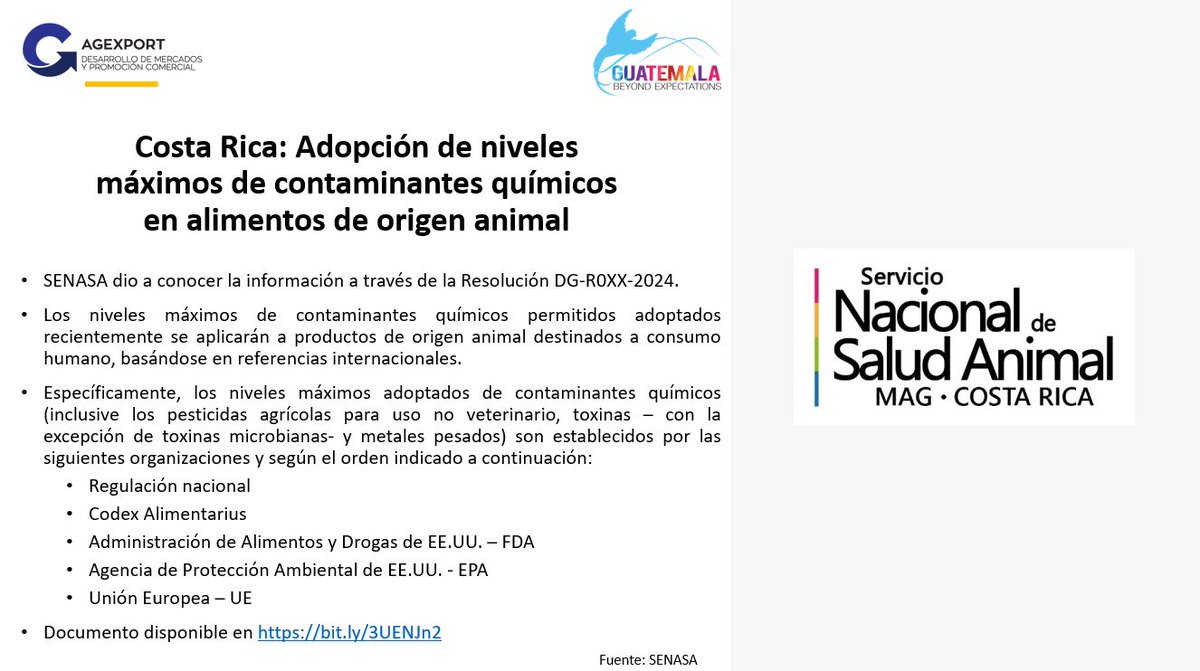 #SENASA tiene a su cargo establecer #medidas #sanitarias para que los #productos de origen animal comercializados en #CostaRica sean seguros para los# consumidores. @LPAJimenez