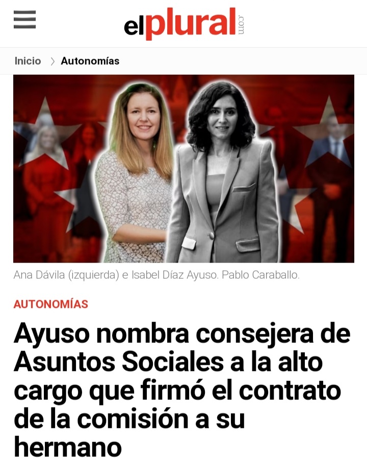 BB8124077836811's tweet photo. 🆕️ Amapola
🤔 ¿Ud. Saben quién es ANA DÁVILA? @adavimu
🗣 Es la titular de la Conserjería de Familia, Juventud y Asuntos Sociales @FamiliaCMadrid
🤔 ¿Quieren saber más? 👇
#2AñosSufriendoAyuso
#DEPCasita
#DEPAcacias
#24vs77
#AmasDesalmada
#Dimisión Ana Dávila ¡YA! https://t.co/FBasMKK0Py