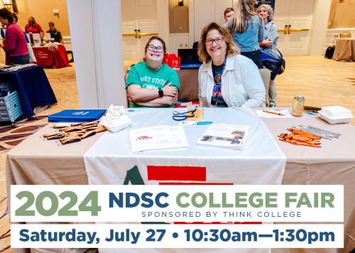 thinkcollegeICI's tweet photo. Attention college programs: don't miss this opportunity to mingle with hundreds of families and show of all your program has to offer at the @NDSC College Fair in July in Phoenix, AZ. Learn more and register today: https://t.co/kxbWjh2WkS #ThinkHigher #ThinkCollege https://t.co/wd79RCEMej