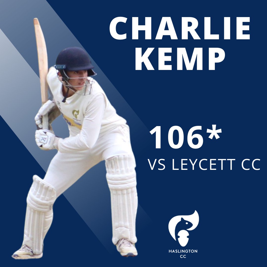 1⃣0⃣0⃣ Charlie Kemp brought up his first century in yesterday's fixture against Leycett