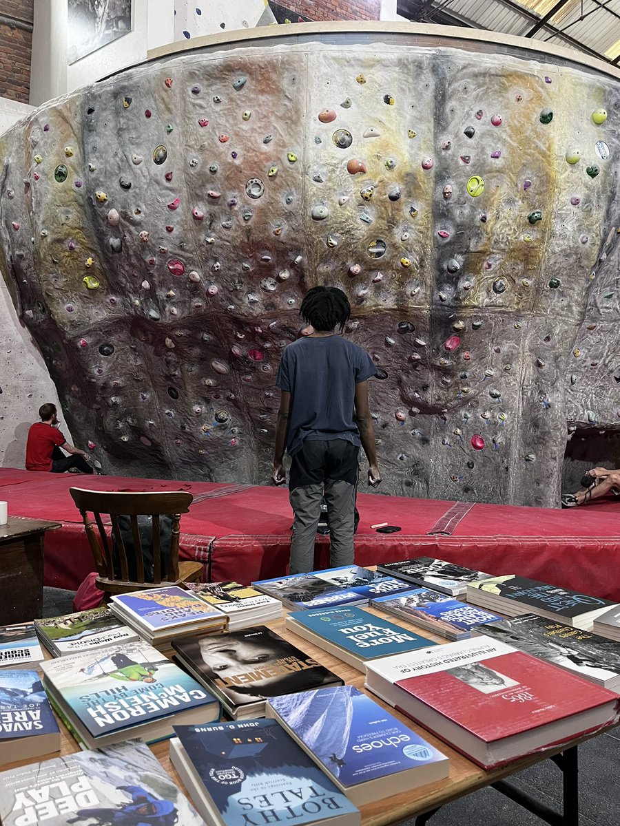 Down @FoundryClimbing with a pop up bookstall.