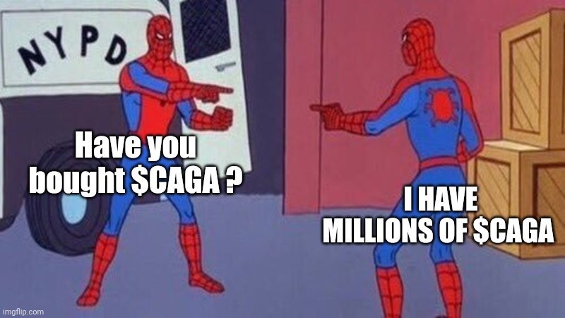 Even Multiverse Spider-Man hodl $CAGA 

<a href="/_cagacrypto/">CAGA CRYPTO</a>
<a href="/DouglasCerda3/">Douglas Cerda</a>