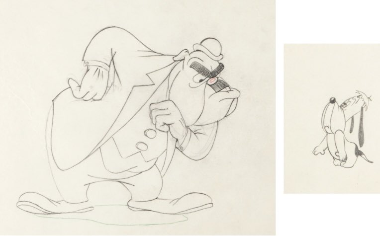 #texavery A Droopy and a production drawing from the classic short; Who Killed Who 😂🤣lol!