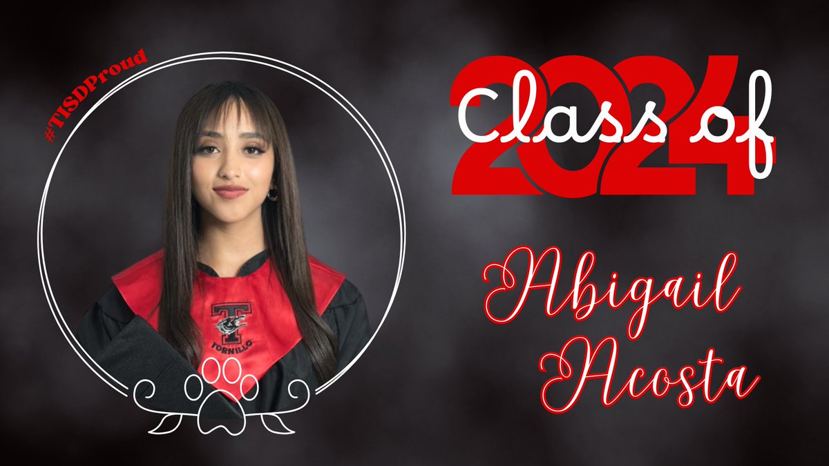 📢 Senior Spotlight 📢
Congratulations Miss Abigail Acosta! 🎓🐾 #TISDProud