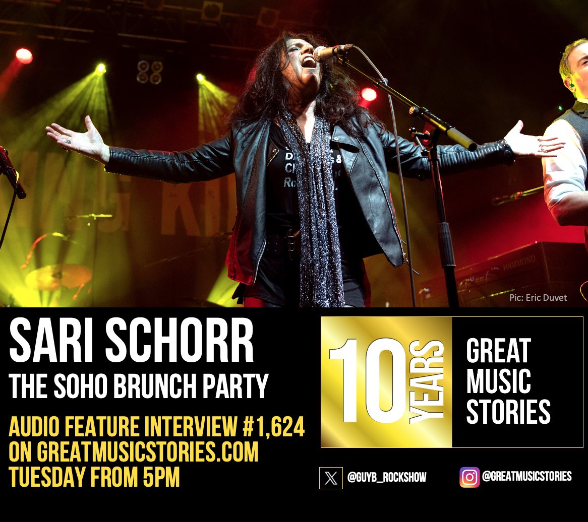 SARI IN SOHO: Going up on the greatmusicstories.com site tomorrow eve, a new feature interview with @SariSchorr recorded in London last week. Reflections on the tour and exciting news dropping. On the way for tomorrow folks x