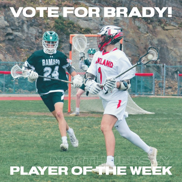 VOTE FOR BRADY! 😀👏🏼 for the North Jersey Lacrosse Player of the Week for May 13-19 Click the link to cast your vote: northjersey.com/story/sports/h…