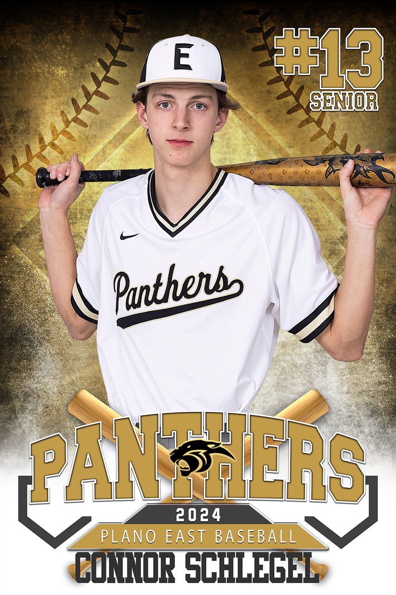 Plano East Baseball (@peshbaseball) on Twitter photo Senior Spotlight:
#13 Connor Schlegel
Academic All-State
Committed to Ranger College
Pitcher of the Year Award Recipient
School Record Holder for K's in a Game
#goldblooded #eastside
<a href="/PISDAthDept/">Plano ISD Athletic Department</a>
<a href="/EastPanthers1/">Plano East Senior High School Panthers</a> Senior Spotlight:
#13 Connor Schlegel
Academic All-State
Committed to Ranger College
Pitcher of the Year Award Recipient
School Record Holder for K's in a Game
#goldblooded #eastside
<a href="/PISDAthDept/">Plano ISD Athletic Department</a>
<a href="/EastPanthers1/">Plano East Senior High School Panthers</a>