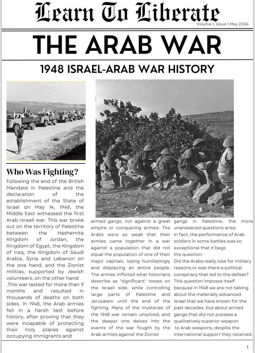 1948, Israel-Arab War History 🧵 'who was fighting?'