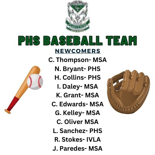 PlaquemineHigh's tweet photo. Welcome to the PHS Baseball Team! Coach Montz is thrilled to announce the arrival of our talented new players. Get ready for an exciting season filled with teamwork, dedication, and a burning desire for victory! #PromotingHighStandards https://t.co/qYt2xi0tnH