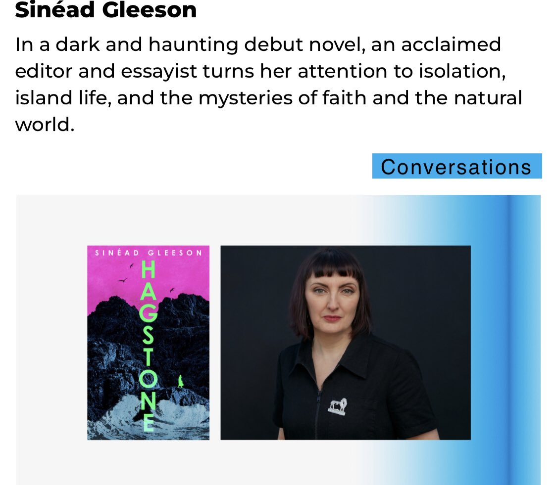 My first Dublin event for Hagstone is this Sunday as part of @ILFDublin. I’ll be talking to the excellent @urchinette. 5pm at the Synge stage at Merrion Square. ilfdublin.com/whats-on/festi…