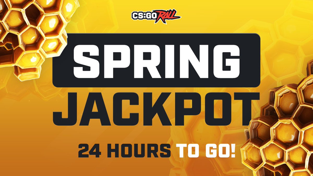 CSGORoll's tweet photo. Your next Spring Jackpot is TOMORROW! 😱

This Monday at 7pm CEST, we’re giving away 75,000 coins to 100 lucky users live on Kick.

To be in with a chance of collecting 20 extra Honey Pots before then, like and retweet this tweet. 

We’re rewarding 5 users at random! 🤫 https://t.co/DYtDFeE9mK
