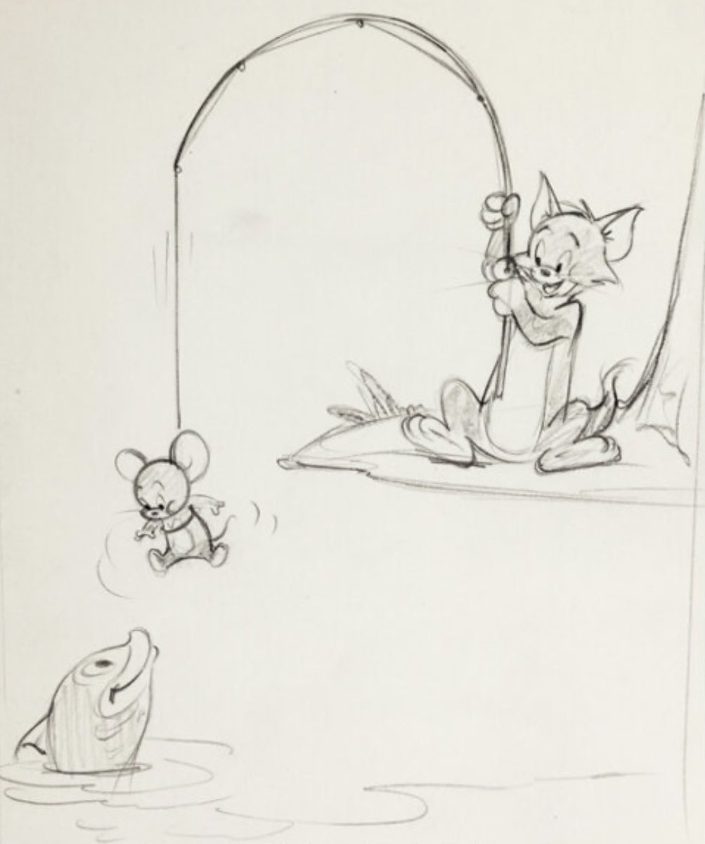 #tomandjerry A publicity drawing by Dick Bickenbach 😁👌👍