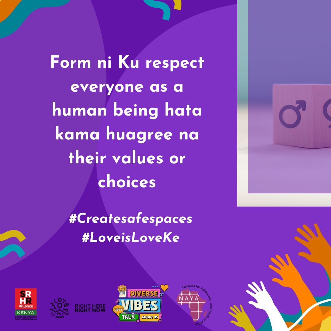 The queer community often face various challenges such as ✅Rejection by families ✅ Exclusion from work opportunities ✅Mental health issues #CreateSafeSpaces #LoveIsLoveKe @RHRNKenya @NAYAKenya @KenyaSRHR @Nairobits @lovemafrica @RaiseYourV_oice @CSA_Kenya