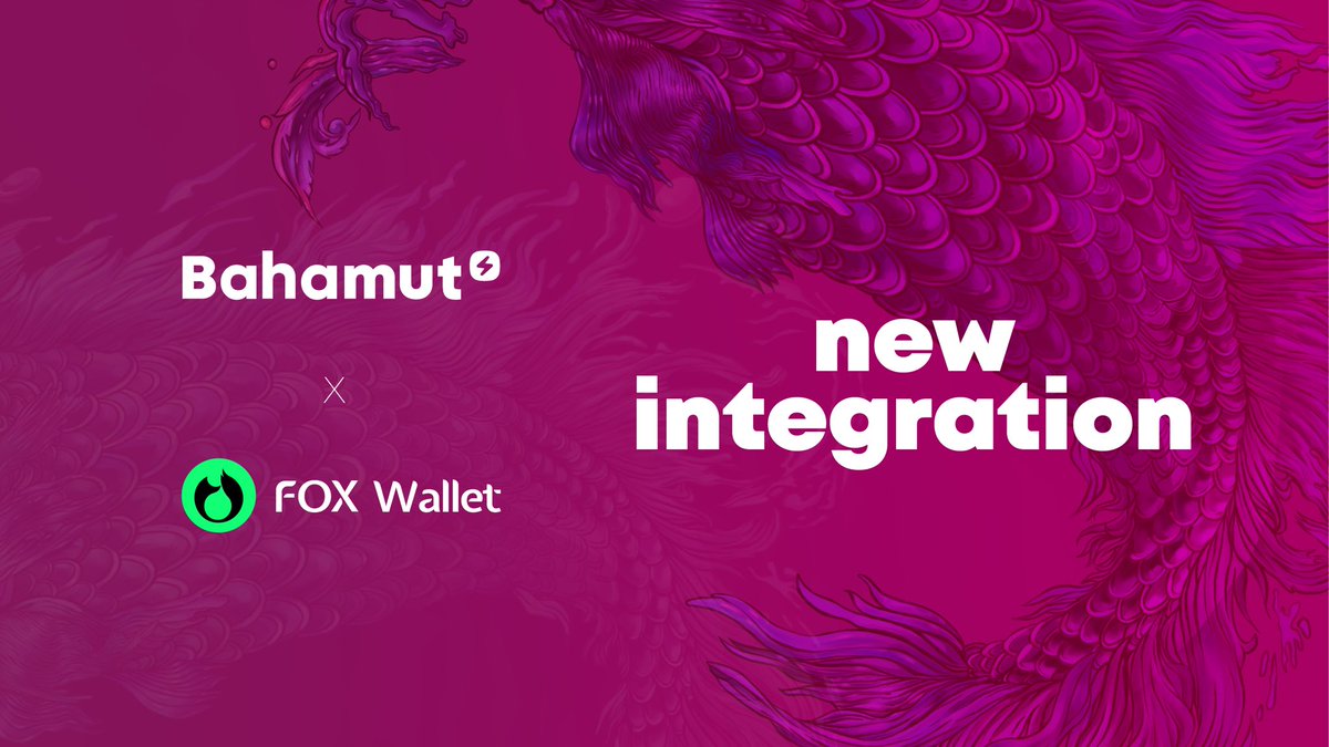 fasttoken_com's tweet photo. 🐟 #Bahamut Network is announcing its #integration with @FoxWallet.

🦊 FoxWallet is a multi-chain #web3 wallet facilitating access to a diverse array of dApps, managing digital assets, and engaging with various blockchain networks.

Find more at https://t.co/Rtm2YXCw6l https://t.co/rJ4tukvUUv