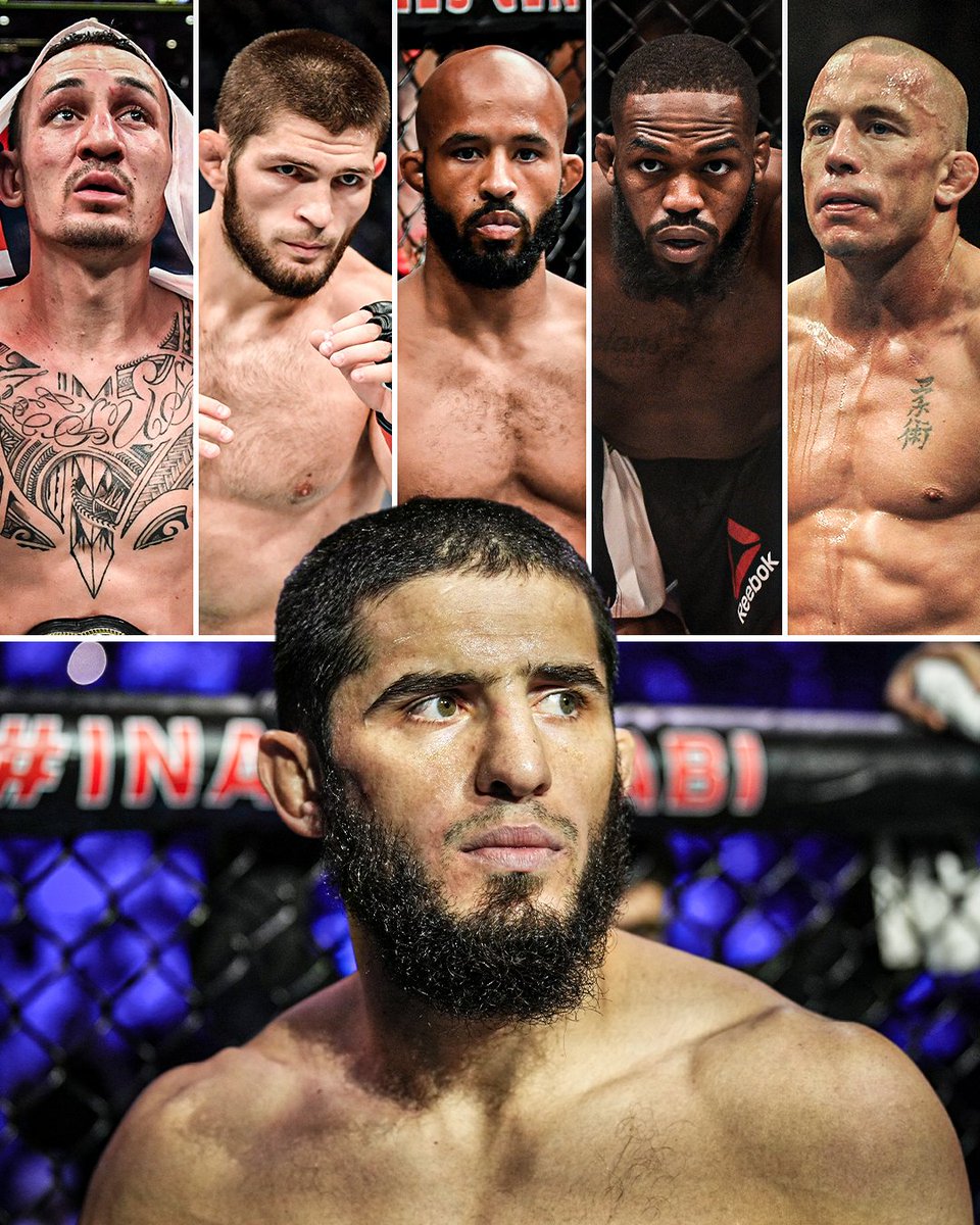 If Islam Makhachev beats Dustin Poirier at #UFC302, his 14 fight win streak in the UFC would pass these fighters whose longest was 13: ✅ Max Holloway ✅ Khabib Nurmagomedov ✅ Demetrious Johnson ✅ Jon Jones ✅ Georges St-Pierre LEGENDARY GROUP 😤