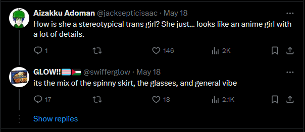 I guess according to pastel cult activists, I'm 1/3 trans because I wear glasses XD Also I'm sure that 10K likes with just 78 comments is totally legit...