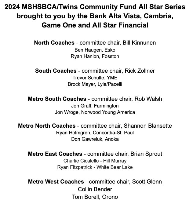 Your 2024 All Star Coaches