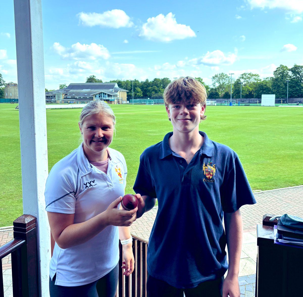 The Leys Sport (@leyssport) on Twitter photo Cricket - Congratulations to Jack C, who has scored two hundreds for the U14As. Here he is collecting the match ball from his first from <a href="/carla_rudd/">Carla Rudd</a> our Director of Sport ๐ ๐ ๐ฏ Cricket - Congratulations to Jack C, who has scored two hundreds for the U14As. Here he is collecting the match ball from his first from <a href="/carla_rudd/">Carla Rudd</a> our Director of Sport ๐ ๐ ๐ฏ