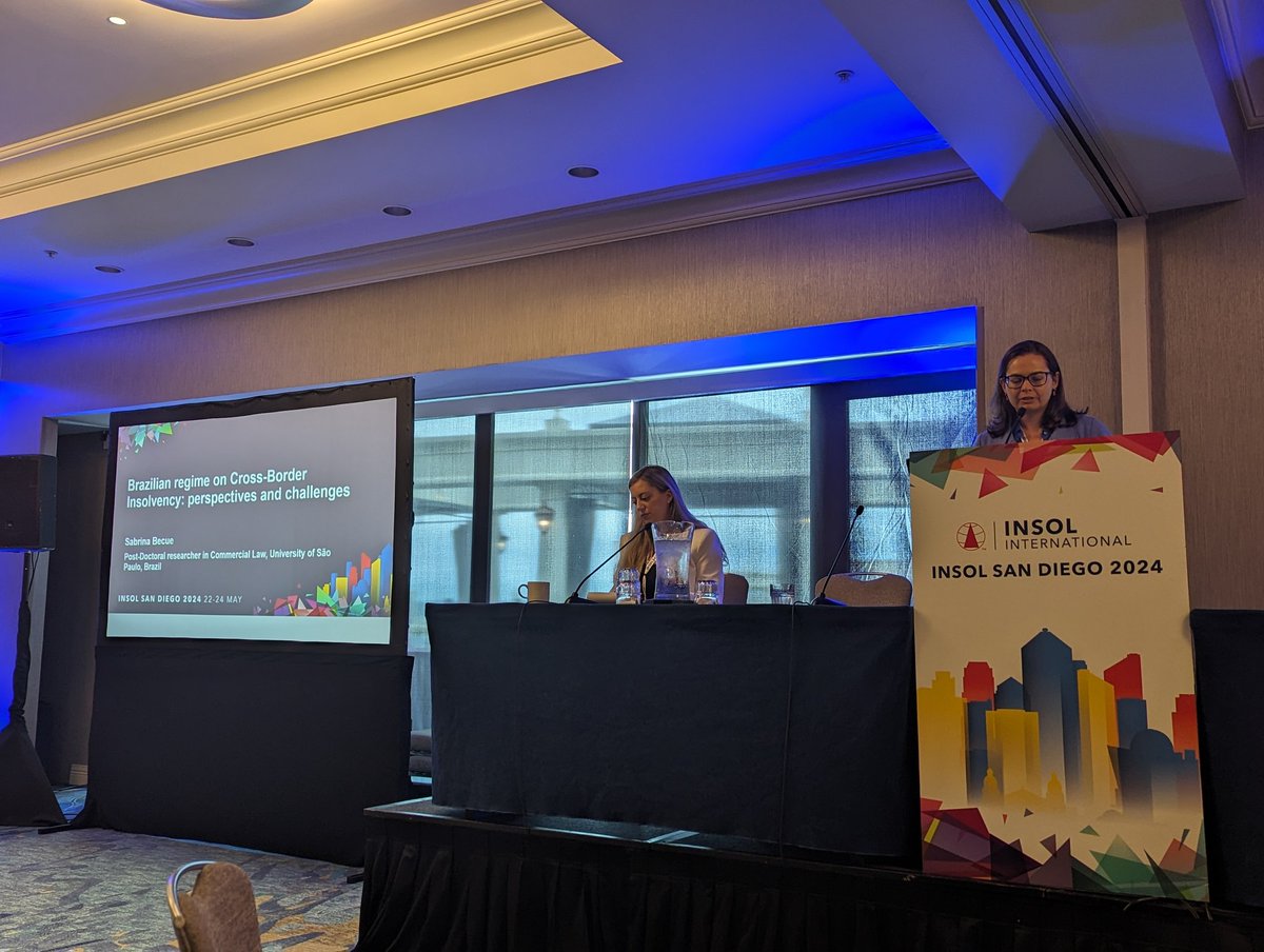 The first <a href="/ERA_Insol/">INSOL ERA</a> panel on cross-border #insolvency begins with a close examination of the Brazilian regime by Sabrina Becue of the University of Sau Paulo. <a href="/ilya_kokorin2/">Ilya Kokorin</a> <a href="/BethStreten/">Beth Streten</a> <a href="/eugevaccari86/">Eugenio Vaccari</a>