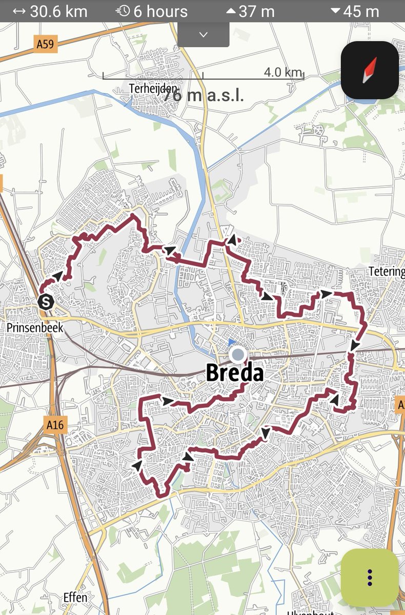 I'm delighted to be in #Breda! A team of us are in the city to assess their #NationalParkCity application. I wanted to get my bearings and a greater sense of place, so decided to spiral-walk into the city ♥️ What a green and beautiful place! #NationalParkCities #Netherlands