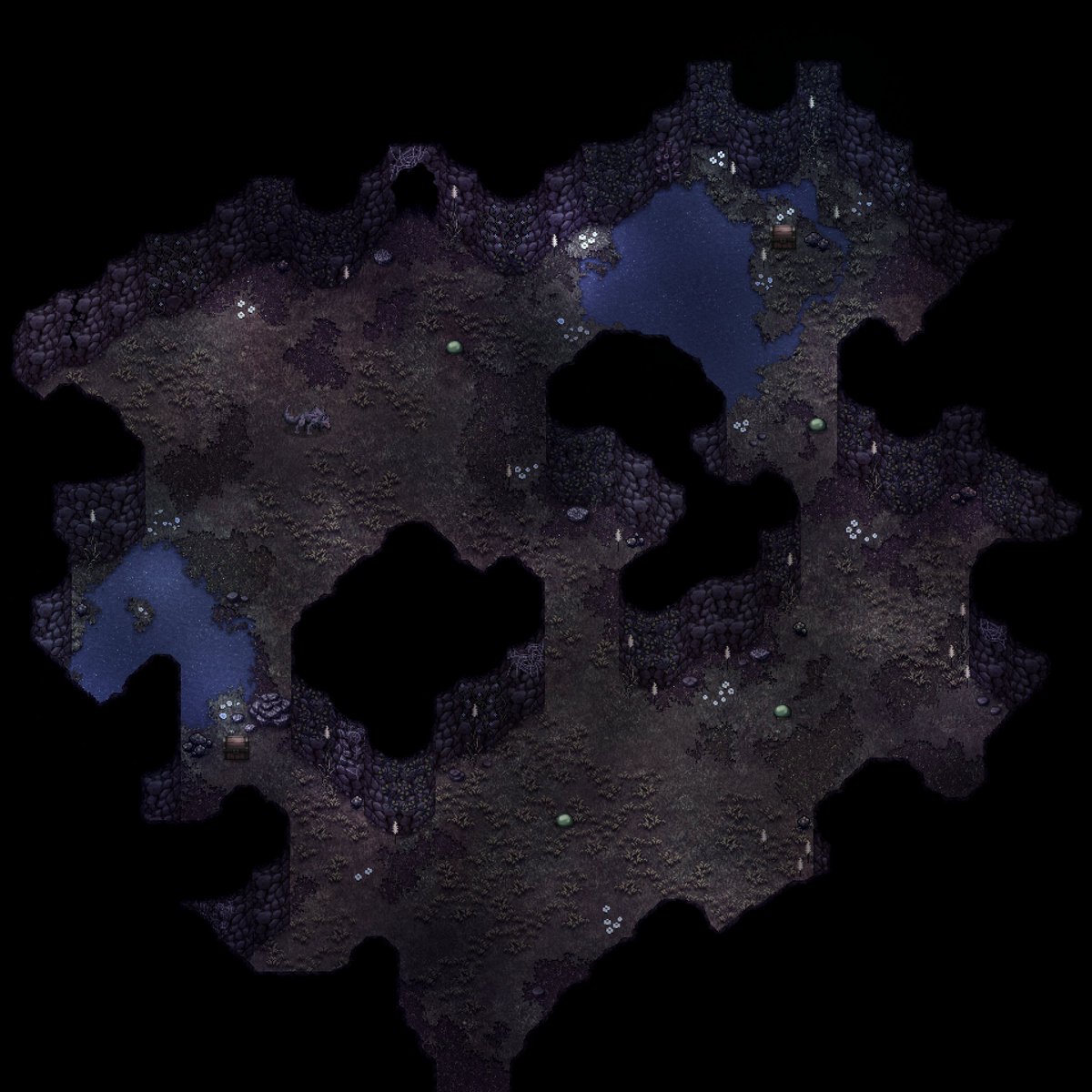 Lycanimus's tweet photo. Here is a section of Aurora's Cave. Many secrets dwell in these depths, where wolves and slimy creatures lie in wait, hidden in the shadows, eager for your next move.
#indiedev #gamedev #rpggame #rpgdev #germanrpg #gaming #rpgmaker #indiegame #rpg #indiegamedev #pixelart #rpgmap https://t.co/pJJwIeDZRP