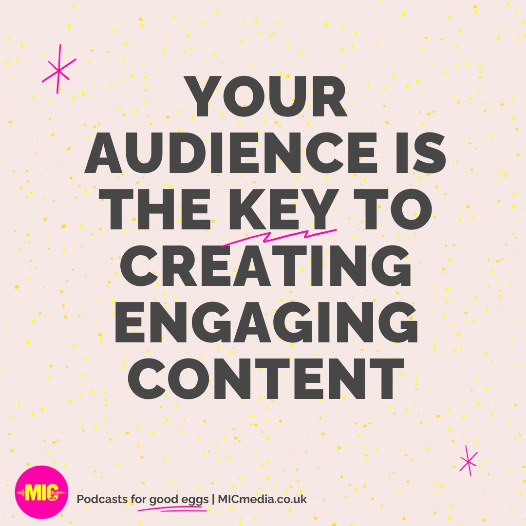 How do I create engaging podcast content? It's all about your audience! What do THEY want to hear? What will THEY value? The question should be 'What content will my listener love?' #podcasthelp #podcastsupport #podcasting