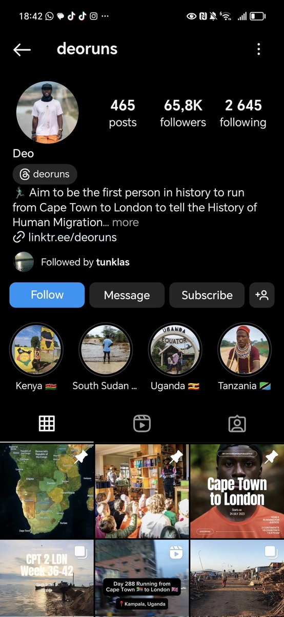 @Mmasebotsana_M @Deoruns Because he is running for a good cause. Thanks for sharing. His Twitter account is suspended. Here is his Instagram. We can jump on that instagram.com/deoruns?igsh=M…