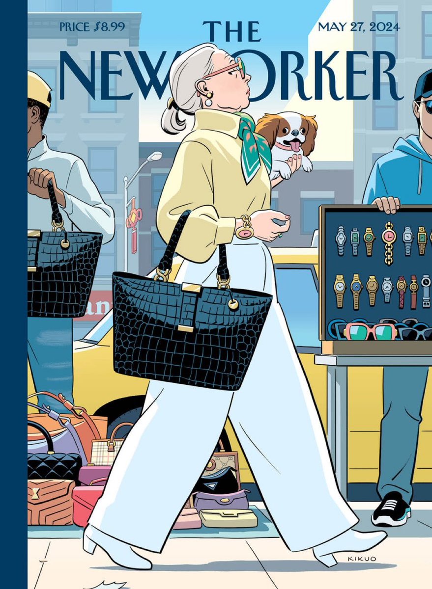 This week’s cover, “Genuine Style,” by R. Kikuo Johnson. #NewYorkerCovers