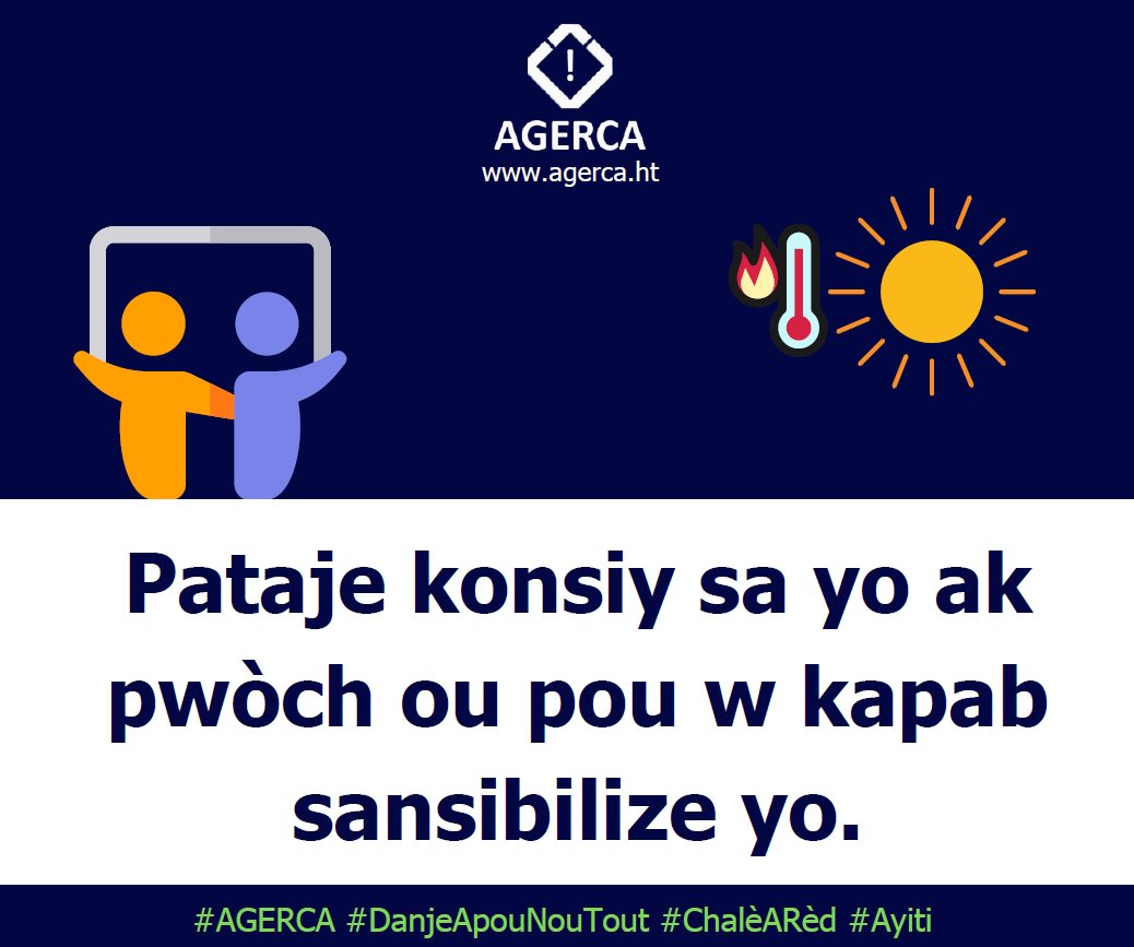 AGERCA1's tweet photo. Sa w kapab fè pou chalè sa 🥵🥵
#Ayiti #AGERCA #DanjeApouNouTout #Haiti https://t.co/QMdgZ9Y6m7