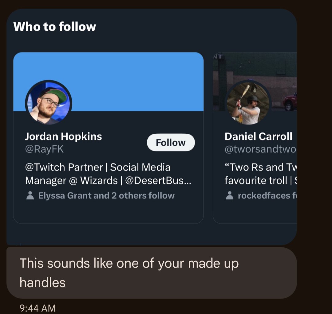 Brenna sent me this - but I assure you. Jordan Hopkins is almost certainly a real man