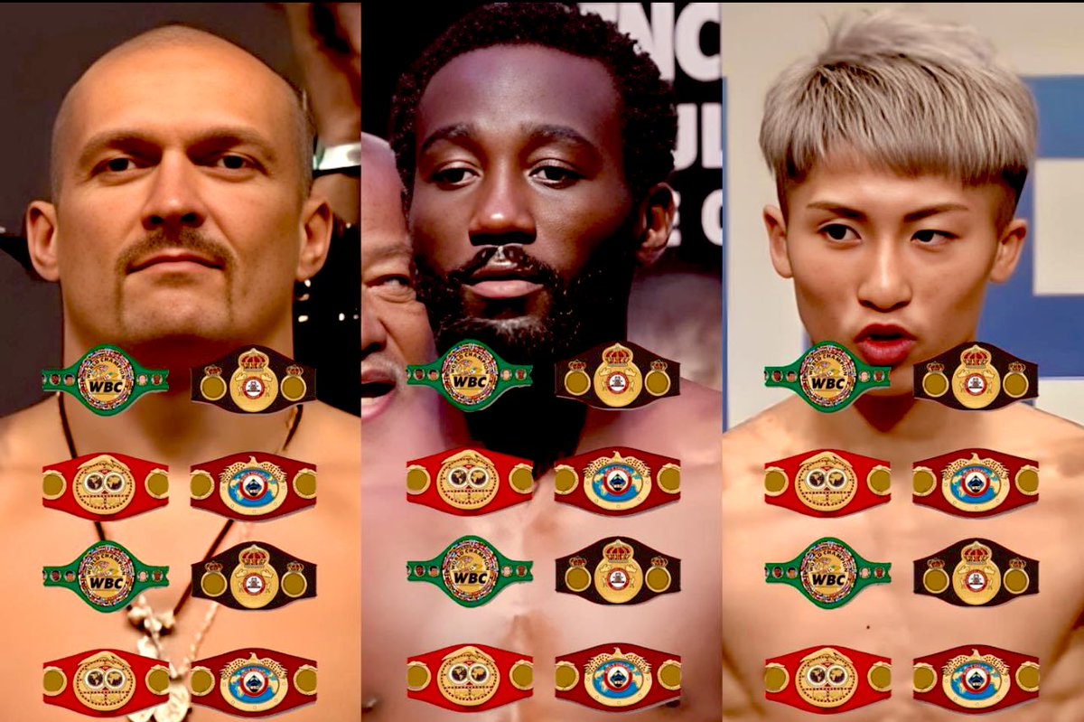 Respect to these 3 warriors!! #OleksandrUsyk #TerrenceCrawford #NaoyaInoue #Undisputed #Champions #boxing