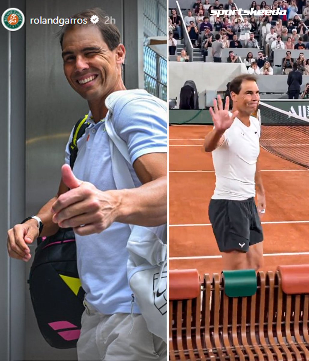 Guess who is back at Roland Garros? 👑

📸: @rolandgarros

#RafaelNadal #RolandGarros #Tennis
