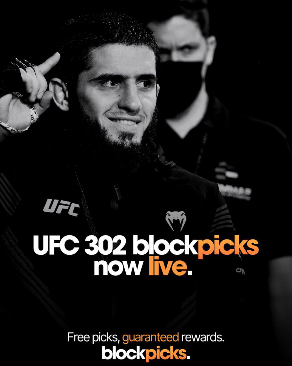 Big one incoming… 🥶

Islam Makhachev v Dustin Poirier for the lightweight title. 

#UFC302 BlockPicks are now live.

Free to play, guaranteed rewards.

Play now using the link below.