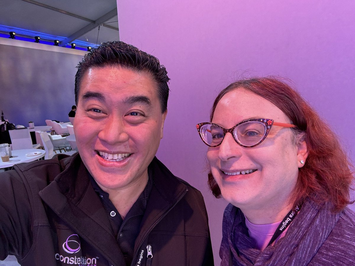 rwang0's tweet photo. MyPOV: what are @inafried and I intently staring at? Find out here @Microsoft #MSEvent #MSBuild https://t.co/67axCd6GHh