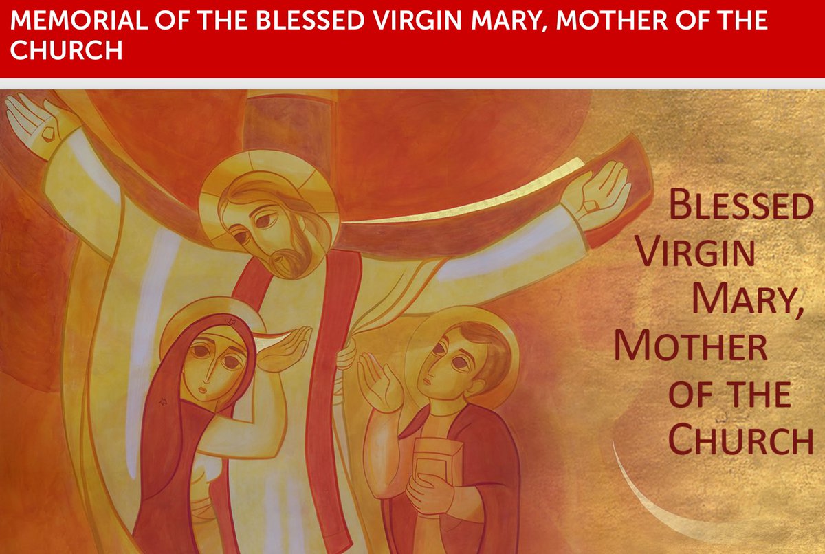 Unbelievably, @VaticanNews used #Rupnik art for the Memorial of Mary Mother of the Church today. This is sick and it is deliberate.