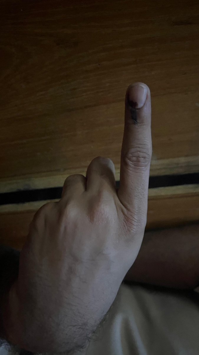 Tweeting after a long time. Bcoz I think I did my bit. #vote