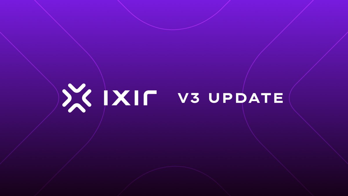 IXIR v3: Elevating Our Ecosystem

We're proud to announce a major upgrade to IXIR. It will begin with an upgrade of our token, IXIR, designed to fuel the growth of our launchpad and enhance the experience for our community!

What's new?
✦ IXIR token name: A fresh identity for