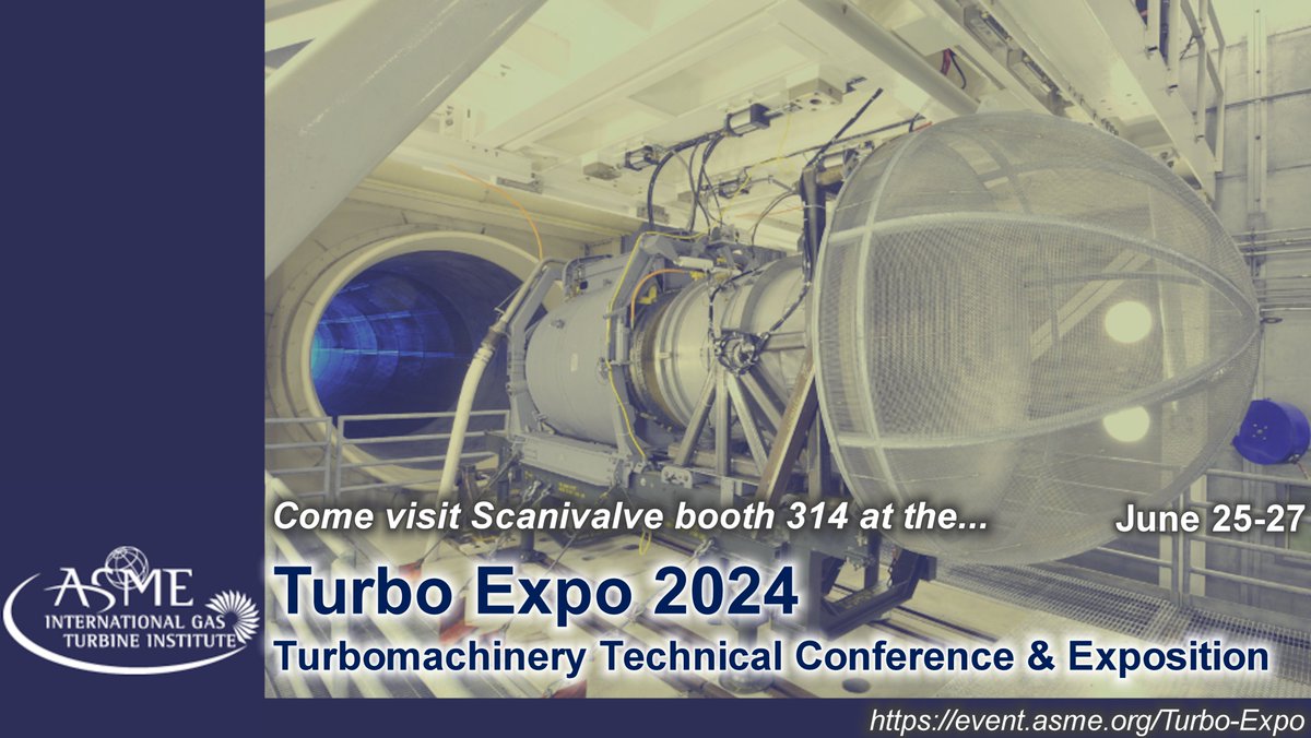 scanivalve's tweet photo. Scanivalve will be participating in this year's ASME Turbo Expo 2024 in London! We can be found at booth 314 between June 25-27. Please stop by for a quick hello and a conversation about pressure and temperature measurement solutions.

We hope to see you there! https://t.co/LupWz2ElKE
